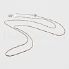 925 Sterling Silver Box Chain Necklaces STER-F039-45cm-13RG-1