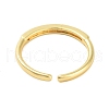 Brass Pave Cubic Zirconia Cuff Rings RJEW-U012-03G-03-3