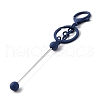 Spray Painted Alloy Bar Beadable Keychain for Jewelry Making DIY Crafts KEYC-A011-02F-2