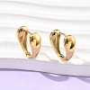 304 Stainless Steel Teardrop Hoop Earrings for Women EJEW-U060-01D-G-1