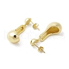 Brass Dangle Stud Earrings EJEW-M244-04G-2