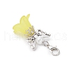 5Pcs 5 Colors Glass Pearl Beads & Acrylic Pendant Decorations HJEW-JM03223-02-5