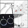   304 Stainless Steel Stud Earring Findings STAS-PH0001-09P-WH-7