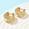 Heart Brass Micro Pave Cubic Zirconia Hoop Earrings EJEW-A132-10G-02-3