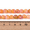 Dyed Natural White Jade Beads Strands G-T139-8mm-60-11-5