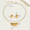 Alloy Hollow Letter Earrings & Necklaces Set for Women HN6218-2