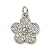 Brass Micro Pave Cubic Zirconia Pendants KK-I276-02P-1
