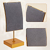 Velvet & Alloy Earrings Display Stands ODIS-WH0061-69A-3