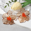 Flower Transparent Acrylic Stud Earrings FS-WGF3DA5-05-1