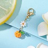 Glass Seed Beaded Fruits Pendant Decorations HJEW-MZ00154-2