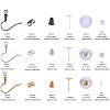 Brass Earring Hooks and Plastic Ear Nuts FIND-PH0015-08-2