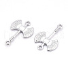 Alloy Double Axe Connector Charms PALLOY-N176-125P-2
