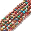 Assembled Natural & Dyed Magnesite Beads Strands G-L575-02K-A-1