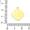 304 Stainless Steel Pendants STAS-V004-13G-01-3
