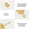 HOBBIESAY 20 Pairs 2 Colors 304 Stainless Steel Stud Earring Findings STAS-HY0001-44-6