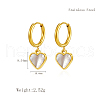 Stylish Heart Stainless Steel Hoop Earrings CL8045-2-3