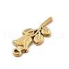 304 Stainless Steel Rhinestone Pendants STAS-D300-01G-02-2