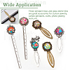  38pcs 14 Styles Alloy with  Iron Bookmark Cabochon Setting FIND-NB0005-25-4