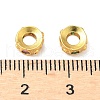 Brass Micro Pave Cubic Zirconia European Beads KK-A254-29G-2