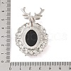 Natural Obsidian Pendants G-A226-02P-05-3