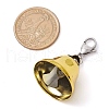 Iron Bell Pendant Decoration HJEW-JM02490-03-3