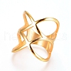 Unisex 304 Stainless Steel Finger Rings RJEW-L091-10-G-17mm-1
