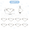 Unicraftale 100Pcs Alloy Hollow Connector Charms FIND-UN0016-41-3
