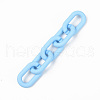 Opaque Spray Painted Acrylic Linking Rings OACR-T024-02-I03-4