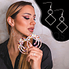 Unicraftale Geometry Charm Drop Earring DIY Making Kit DIY-UN0003-01-6