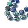 Natural Chrysocolla and Lapis Lazuli Beads Strands G-C116-A87-01-4