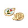 304 Stainless Steel Enamel Pendants STAS-U057-03G-02-2