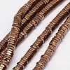 Electroplate Non-magnetic Synthetic Hematite Beads Strands G-J165-2mm-03-1