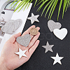 AHADERMAKER 16Pcs 2 Style Glitter Hotfix Rhinestone DIY-GA0002-49-3