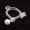 304 Stainless Steel Clip-on Earring Findings STAS-B014-06G-4