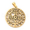 201 Stainless Steel Pendant STAS-E015-14G-1