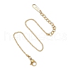 Ion Plating(IP) 304 Stainless Steel Ball Chain Bracelet for Women BJEW-G667-10G-4