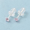 Cubic Zirconia Diamond Stud Earrings STER-M105-01A-S-1