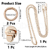 Gorgecraft 1 Strand Bag Strap Chains IFIN-GF0001-36-2