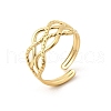 304 Stainless Steel Adjustable Open Cuff Rings for Women RJEW-U062-01E-G-4