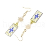 MIYUKI Delica Beads Stud Earring EJEW-MZ00412-03-4