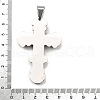 Cross 304 Stainless Steel Big Pendants STAS-R171-07P-3