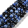 Natural Fire Crackle Agate Beads Strands G-M437-A01-01J-2