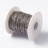 Tarnish Resistant 304 Stainless Steel Cable Chains CHS-L014-16P-2