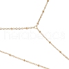 304 Stainless Steel Satellite Chain Toe Ring Anklets for Women AJEW-AN00662-01-4