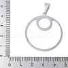 304 Stainless Steel Pendants STAS-S162-18P-3