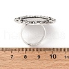 Vintage Adjustable Iron Finger Ring Components Alloy Cabochon Bezel Settings PALLOY-O039-08AS-4