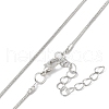 Alloy Snake Chain Necklaces NJEW-Z037-01P-3