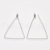 304 Stainless Steel Wire Pendants X-STAS-S103-12-3