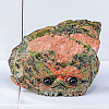 Natural Unakite Agate Sculpture Display Decorations G-PW0004-44F-1