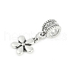 Rack Plating Brass European Dangle Charms KK-R200-01AS-01-2